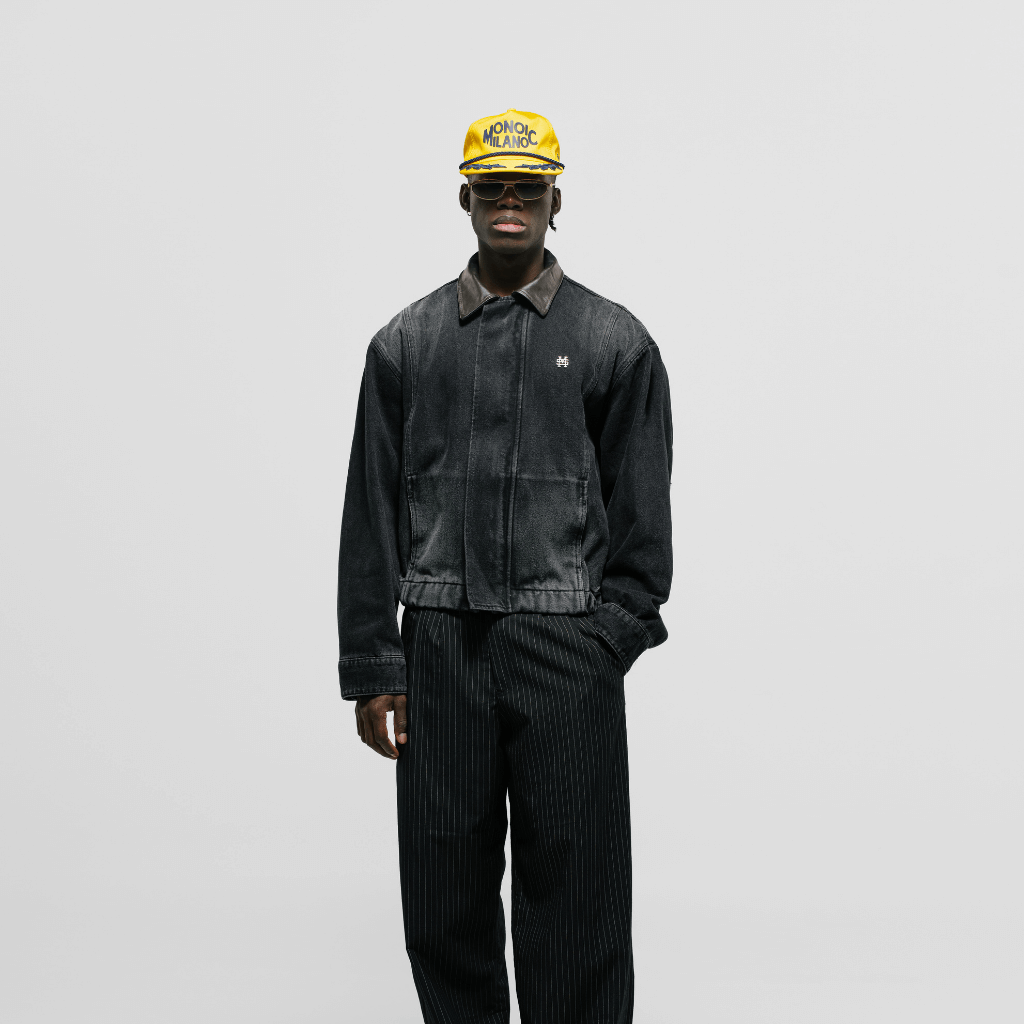 MONOIC TUTTO BENE 2 AVIATOR CHAQUETA DENIM NEGRO DESGASTADO