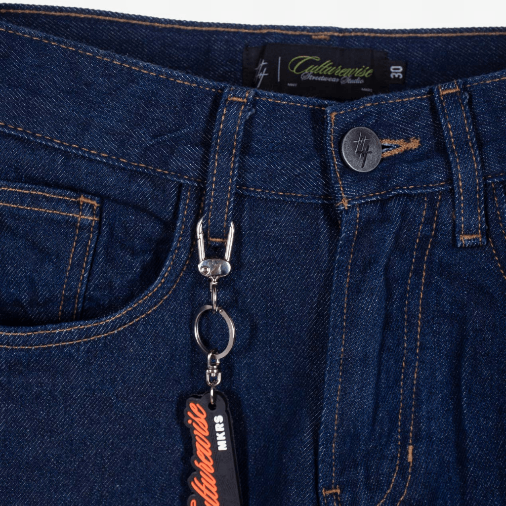 CULTUREWISE TWO STROKE SAINTS PANTALONES FLARE RAW DENIM JEAN AZUL