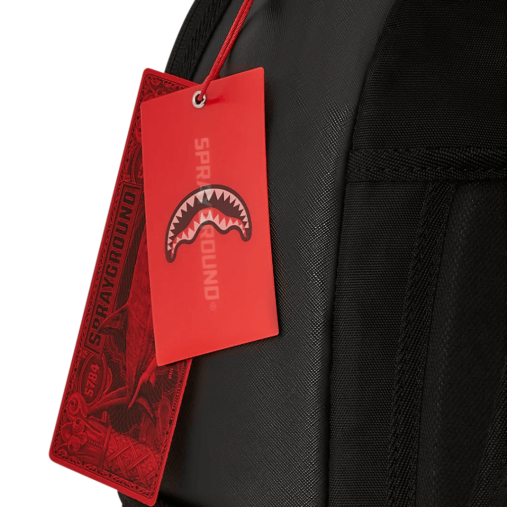 MORRAL SPRAYGROUND GATOR GRILLS DLXSV NEGRO Y ROJO