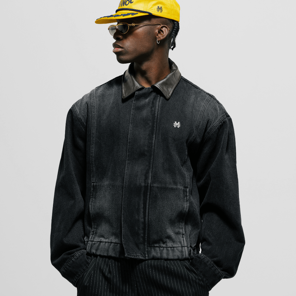 MONOIC TUTTO BENE 2 AVIATOR CHAQUETA DENIM NEGRO DESGASTADO