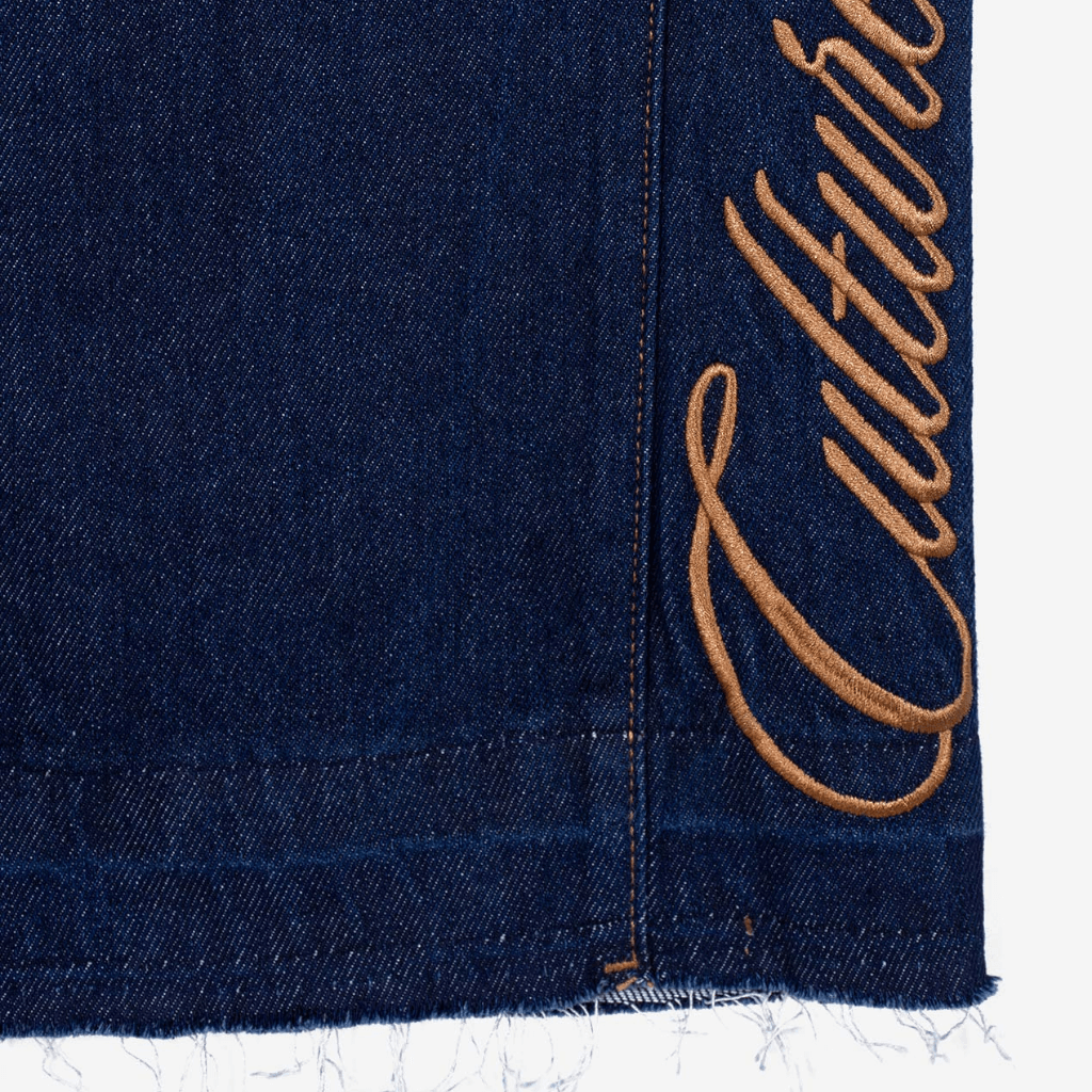 CULTUREWISE TWO STROKE SAINTS PANTALONES FLARE RAW DENIM JEAN AZUL