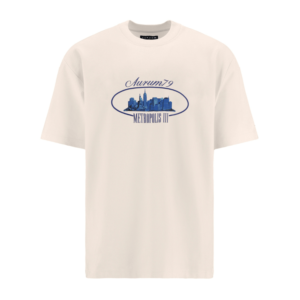 AURUM METROPOLIS III NYC CAMISETA OVERSIZED BEIGE