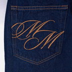 CULTUREWISE TWO STROKE SAINTS PANTALONES FLARE RAW DENIM JEAN AZUL