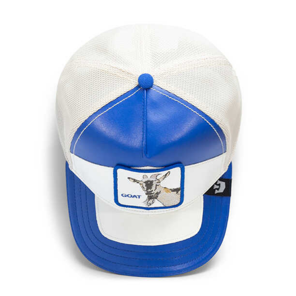 GOORIN BROS CABRA 'MOTO GOAT' GORRA CAMIONERA AJUSTABLE AZUL