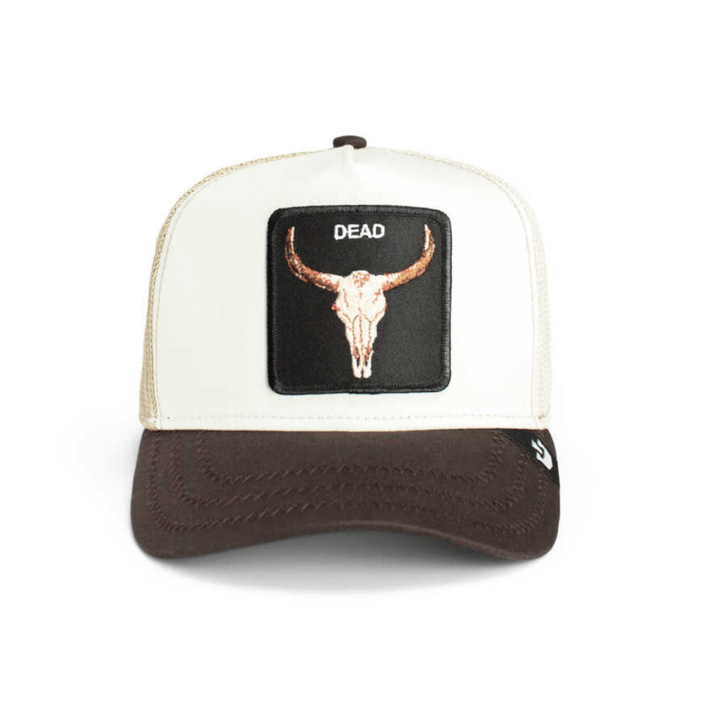 GOORIN BROS CALABERA THE DEAD SKULL  GORRA CAMIONERA AJUSTABLE BEIGE