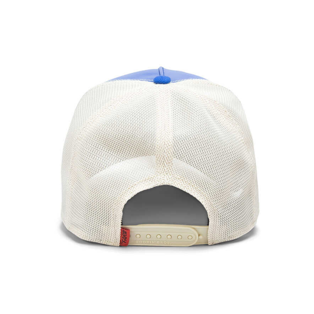 GOORIN BROS CABRA 'MOTO GOAT' GORRA CAMIONERA AJUSTABLE AZUL