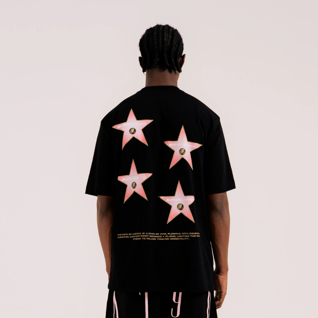 AURUM STARS I WALK OF FAME CAMISETA SEMI BOXI NEGRA