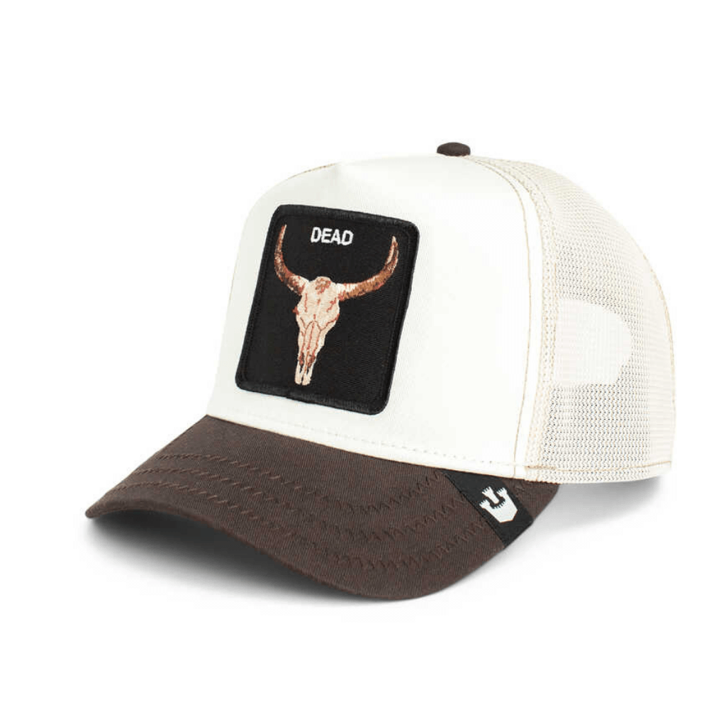 GOORIN BROS CALABERA THE DEAD SKULL  GORRA CAMIONERA AJUSTABLE BEIGE