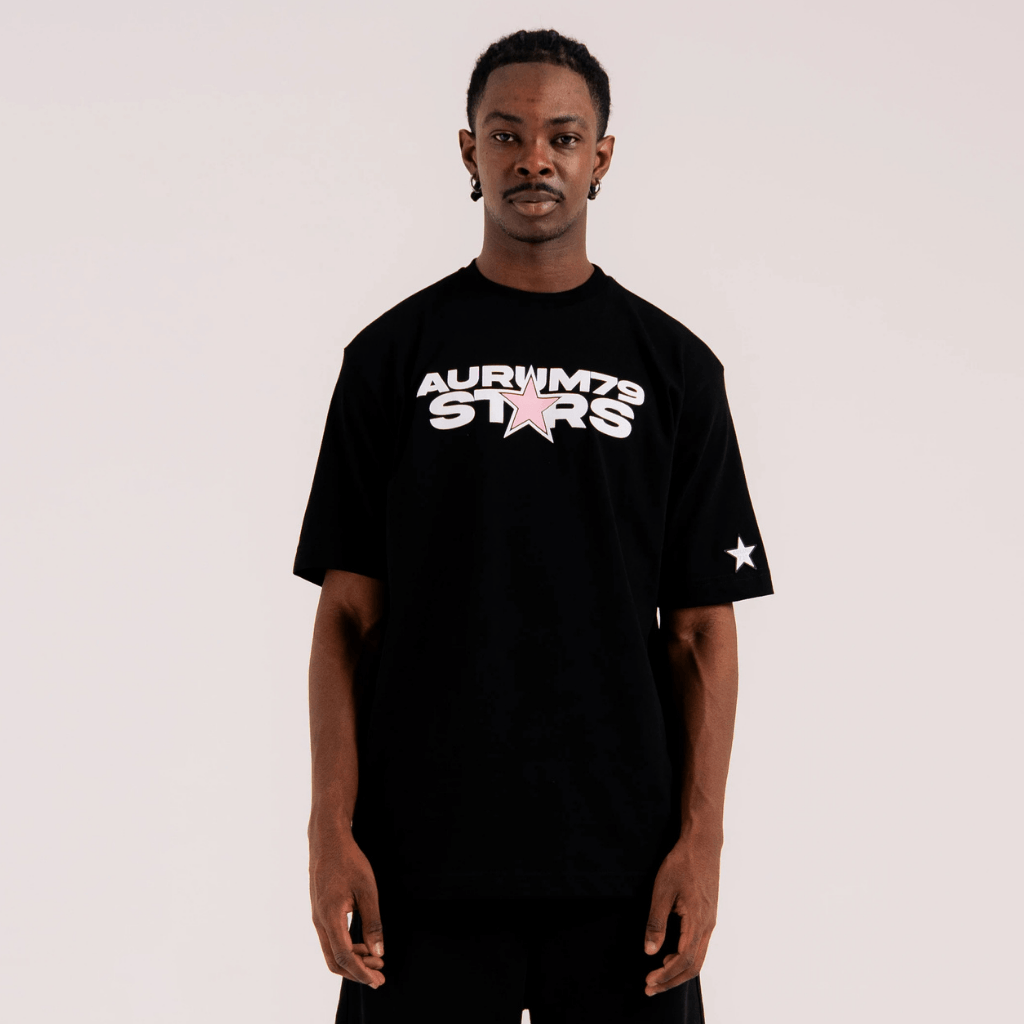 AURUM STARS I WALK OF FAME CAMISETA SEMI BOXI NEGRA