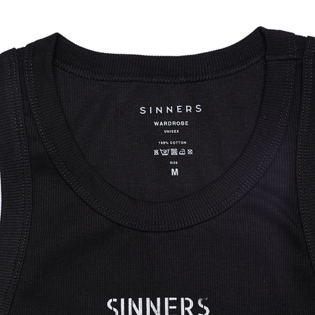 SINNERS TANK TOP MUJER NEGRO