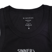 SINNERS TANK TOP MUJER NEGRO