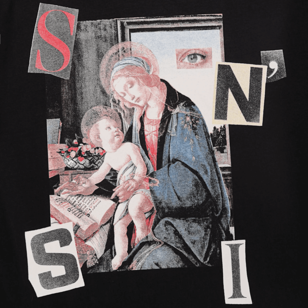 SINNERS SURREALISM CAMISETA OVERSIZED NEGRA