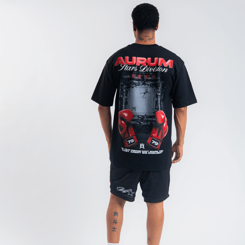 AURUM STARS II MA CAMISETA OVERSIZED NEGROS
