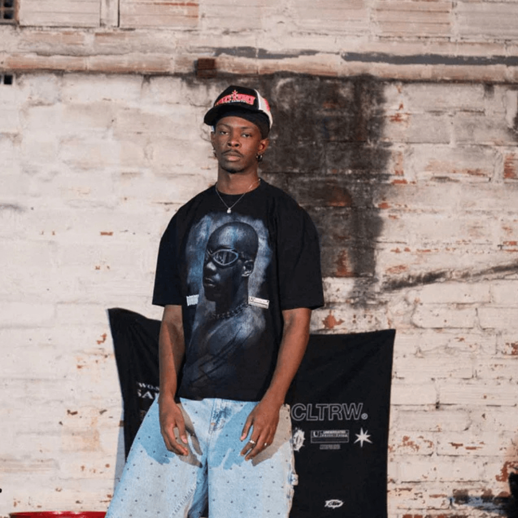 CULTUREWISE TWO STROKE SAINTS CAMISETA OVERSIZED DMX NEGRA