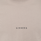 SINNERS LOGO CAMISETA OVERSIZE BEIGE