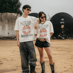 ASTRONOMIC CAN I GET A RIDE? GASOLINE CAMISETA OVERSIZED BLANCA
