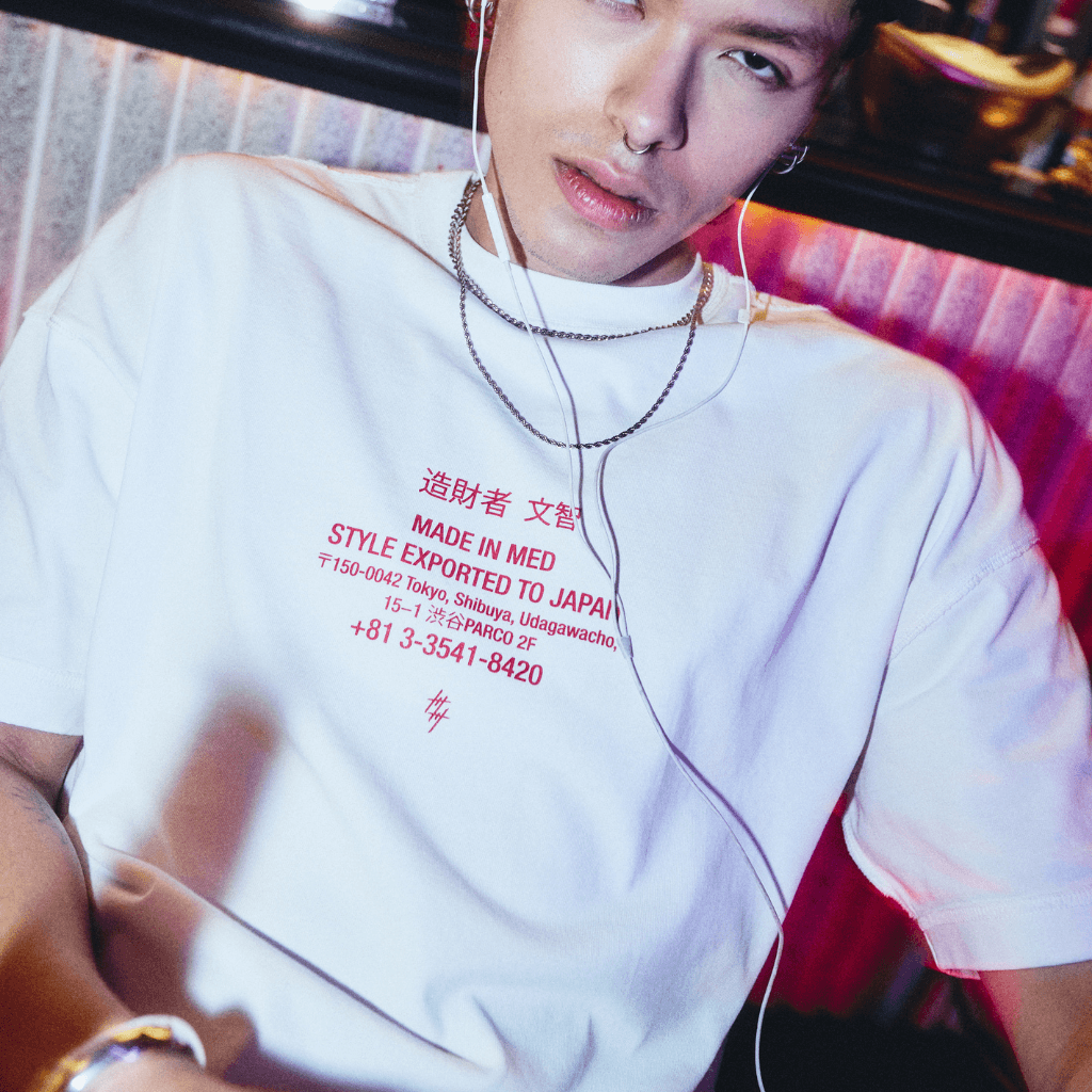 CULTURE WISE KONBINI CAMISETA BLANCA JAPAN DRAGON