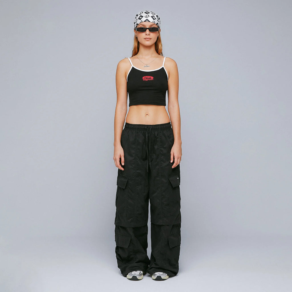 TRUE ACTIVE BAGGY CARGO PANTALON NEGRO