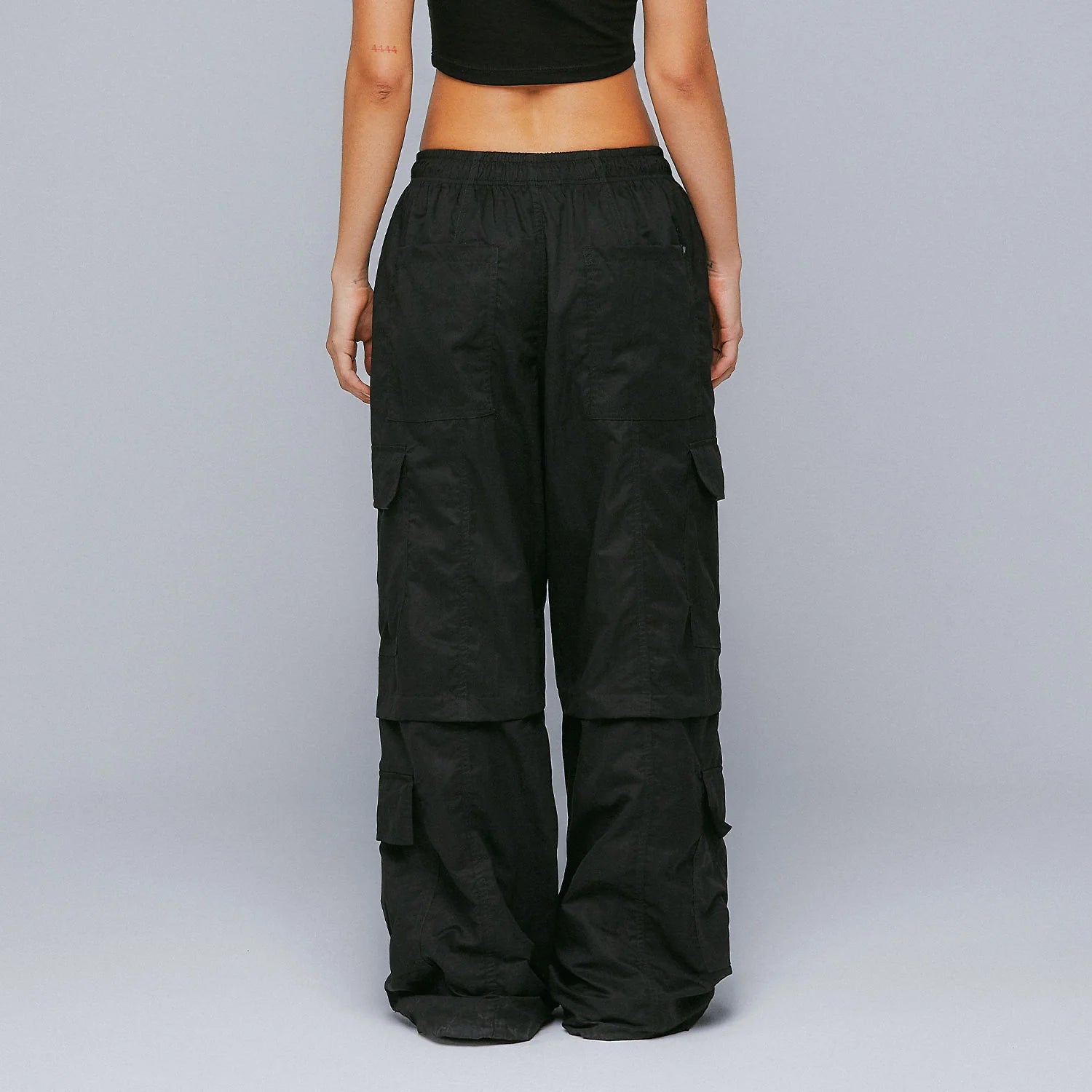 TRUE ACTIVE BAGGY CARGO PANTALON NEGRO