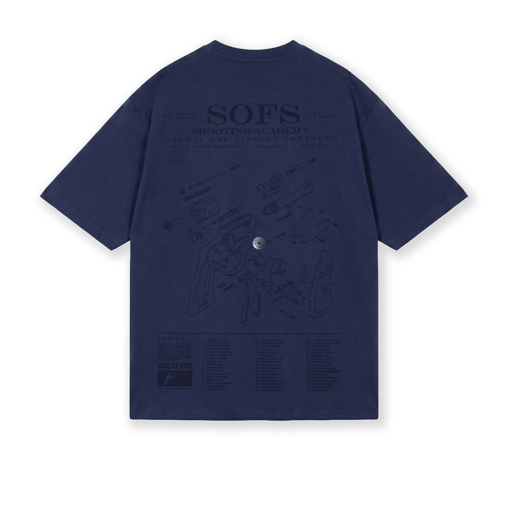 SON OF SON NEGOCIOS DE FAMILIA ACADEMY CAMISETA OVERSIZED AZUL
