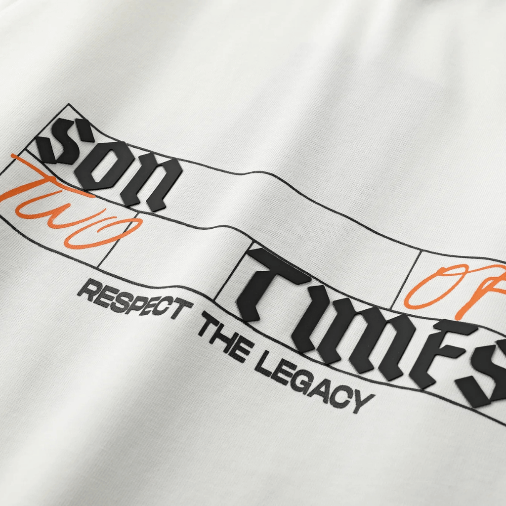 SON OF SON OVERSIZE WHITE RAISED BY THE HILLS CAMISETA OVERSIZE BLANCA