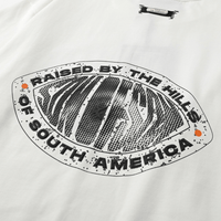 SON OF SON OVERSIZE WHITE RAISED BY THE HILLS CAMISETA OVERSIZE BLANCA