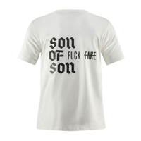 SON OF SON FUCK FAKE REGULAR T-SHIRT RT-103 CAMISETA SLIM BLANCA