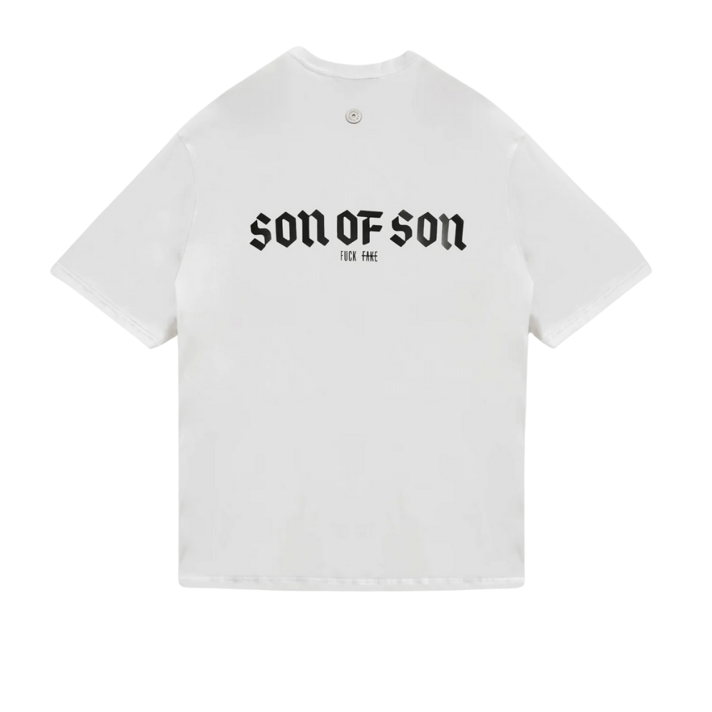 SON OF SON REALITY UNIT T-SHIRT OT-123 CAMISETA OVERSIZE BLANCA