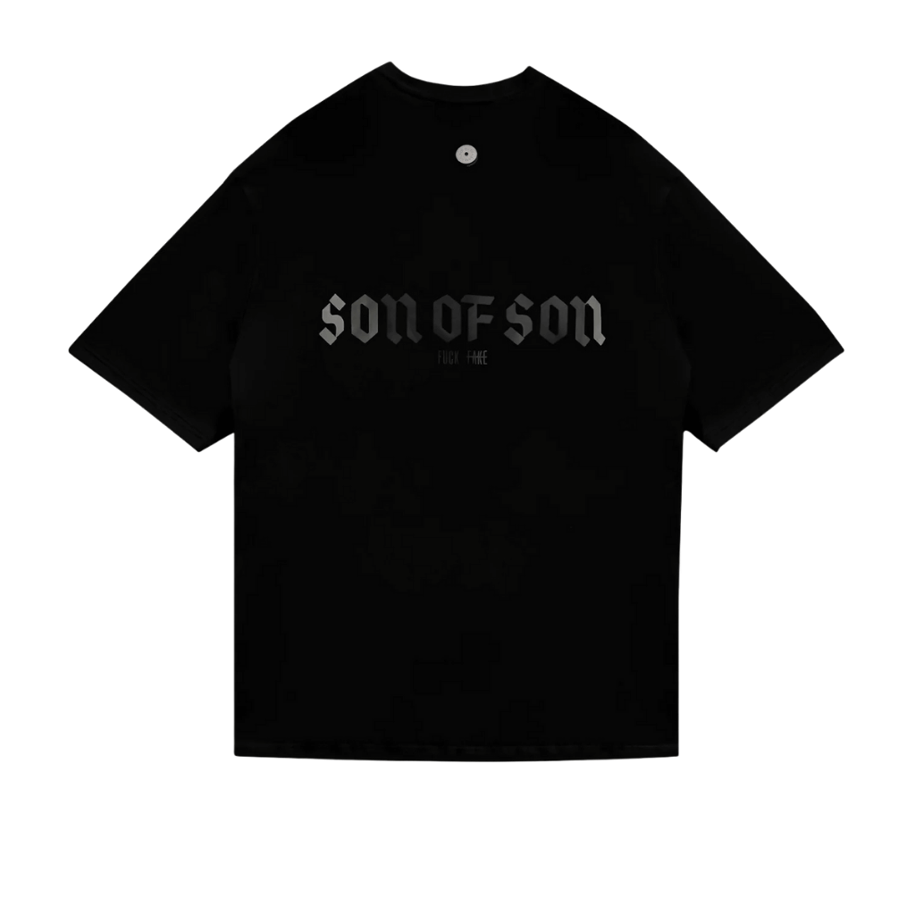 SON OF SON BLACK LABEL T-SHIRT OT-120 CAMISETA OVERSIZE NEGRA
