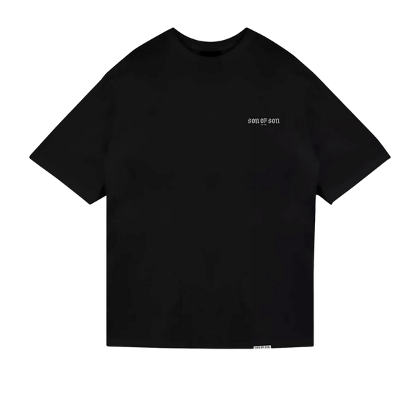 SON OF SON SON OF LOVE OT-080 CAMISETA OVERSIZE NEGRA