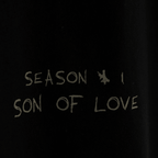 SON OF SON SON OF LOVE OT-080 CAMISETA OVERSIZE NEGRA