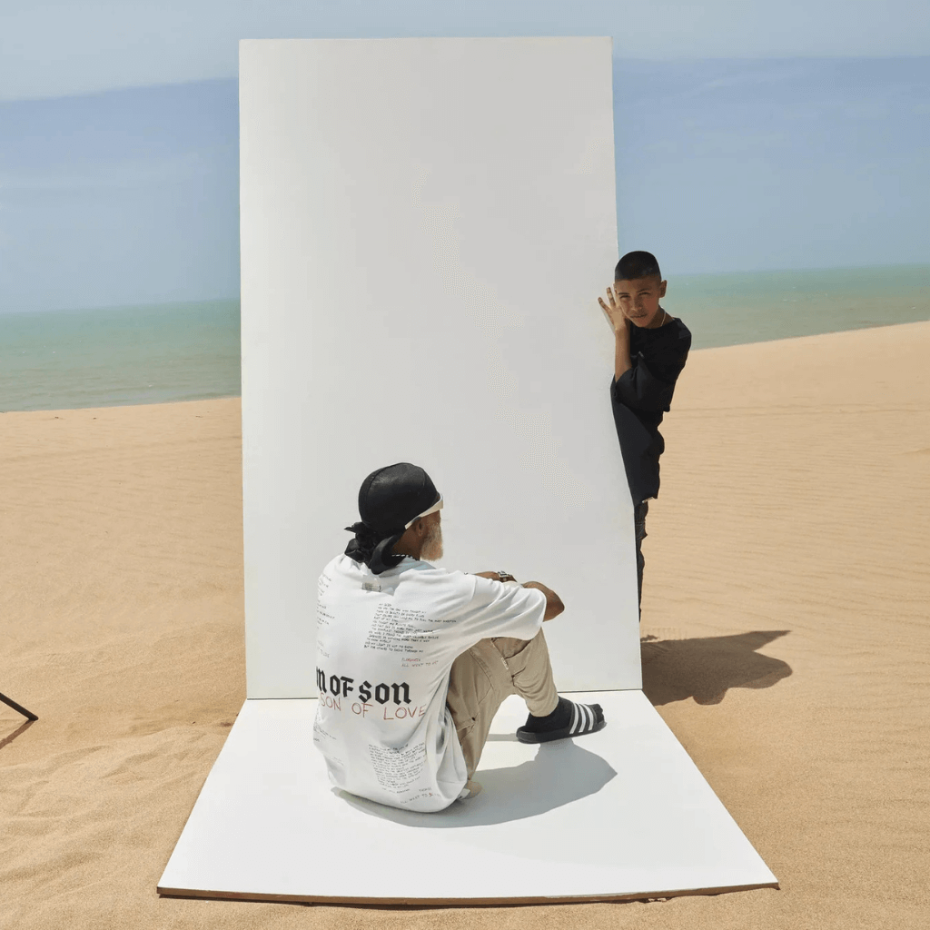 SON OF SON ALL WENT TO LOVE T-SHIRT OT-081 CAMISETA OVERSIZE BLANCA