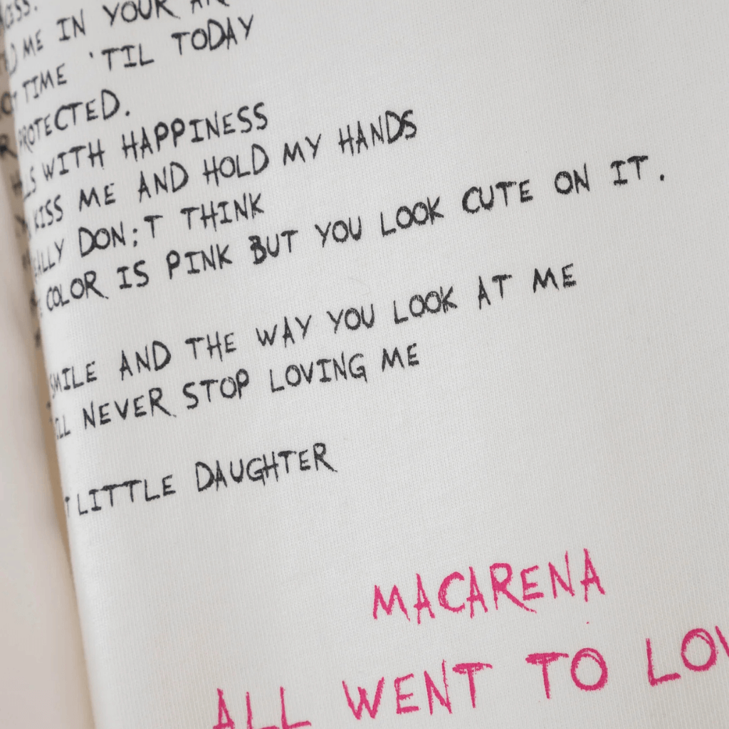 SON OF SON ALL WENT TO LOVE T-SHIRT OT-081 CAMISETA OVERSIZE BLANCA