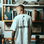 SON OF SON ALL WENT TO LOVE T-SHIRT OT-081 CAMISETA OVERSIZE BLANCA