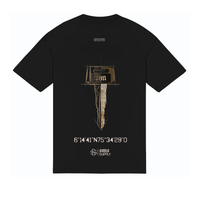 SON OF SON SON OF SON SOFS KEY OVE024 CAMISETA OVERSIZE NEGRA