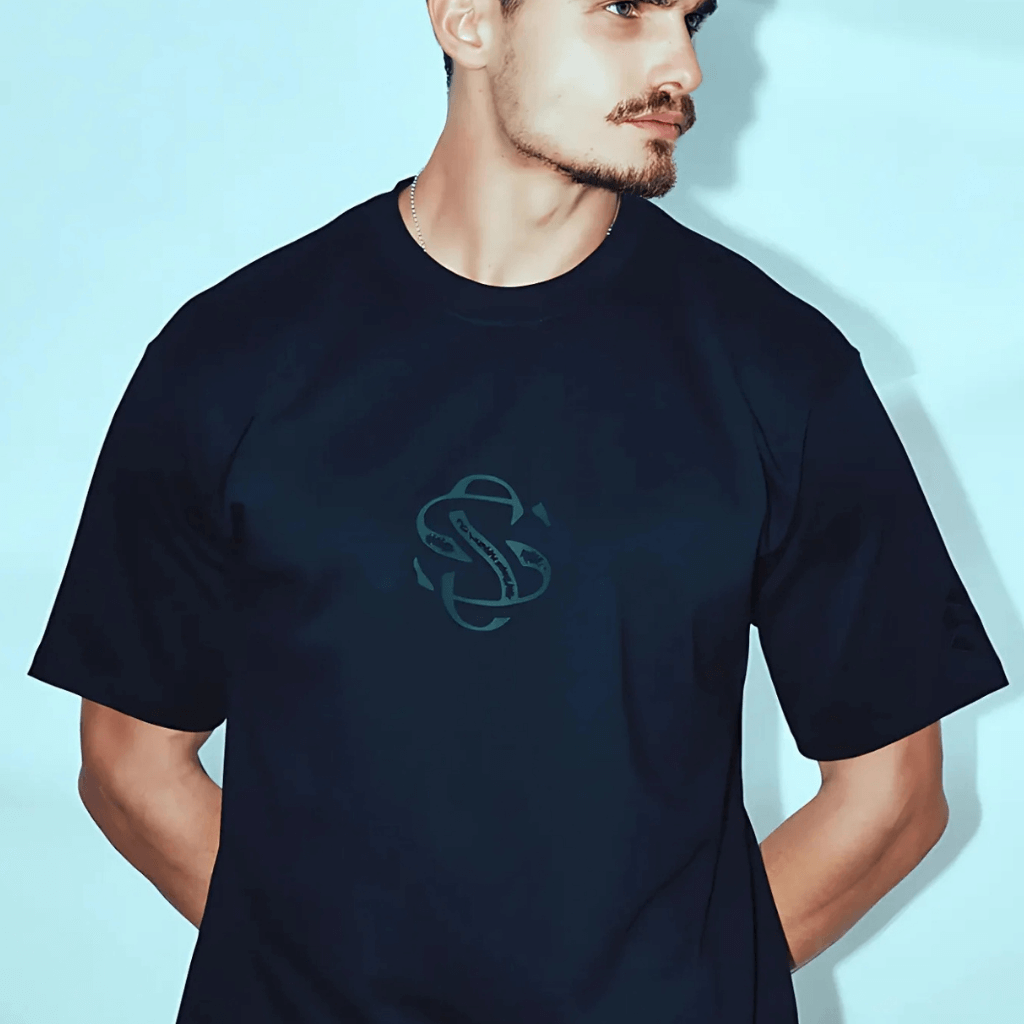 SON OF SON SON OF SON SOFS KEY OVE024 CAMISETA OVERSIZE NEGRA