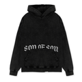 SON OF SON ACID WASH HOODIE BUZO OVERSIZE NEGRO