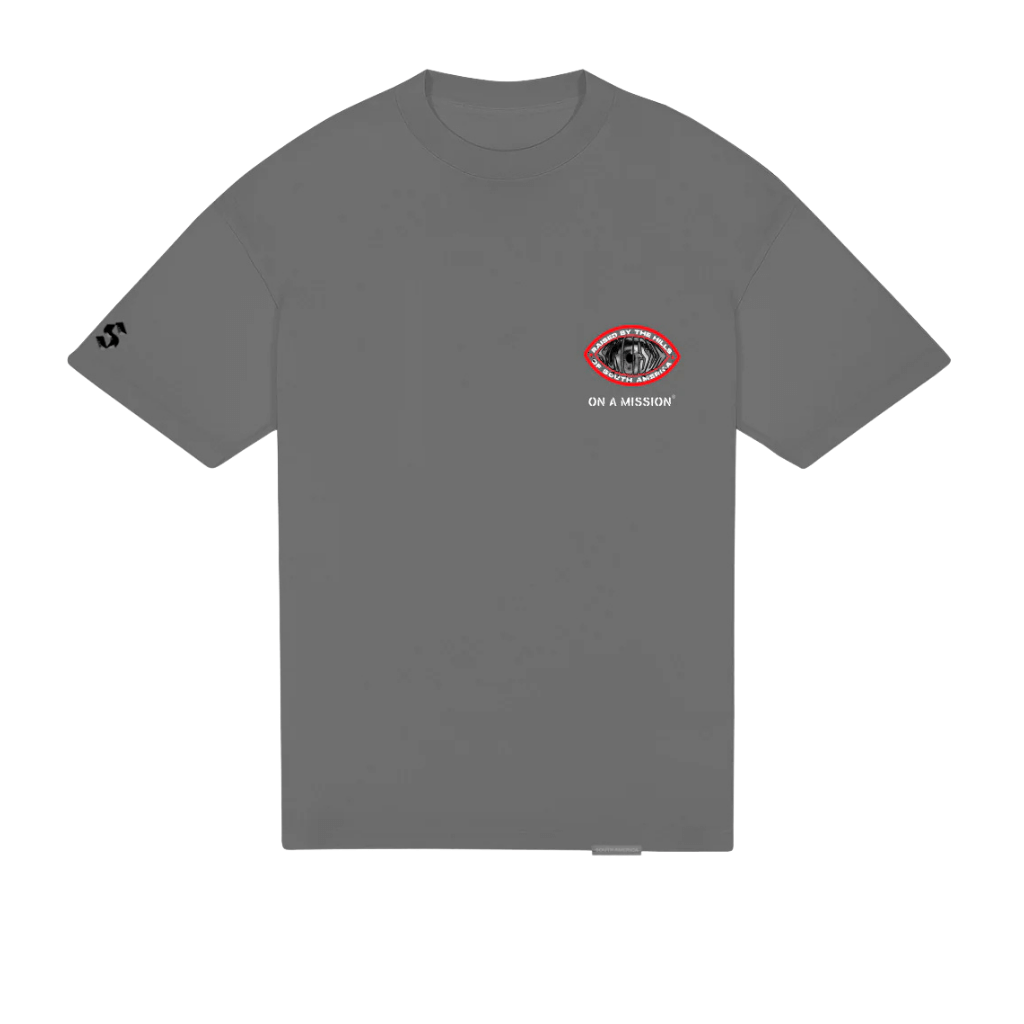SON OF SON OVERSIZE GREY RAISED BY THE HILLS CAMISETA OVERSIZE GRIS