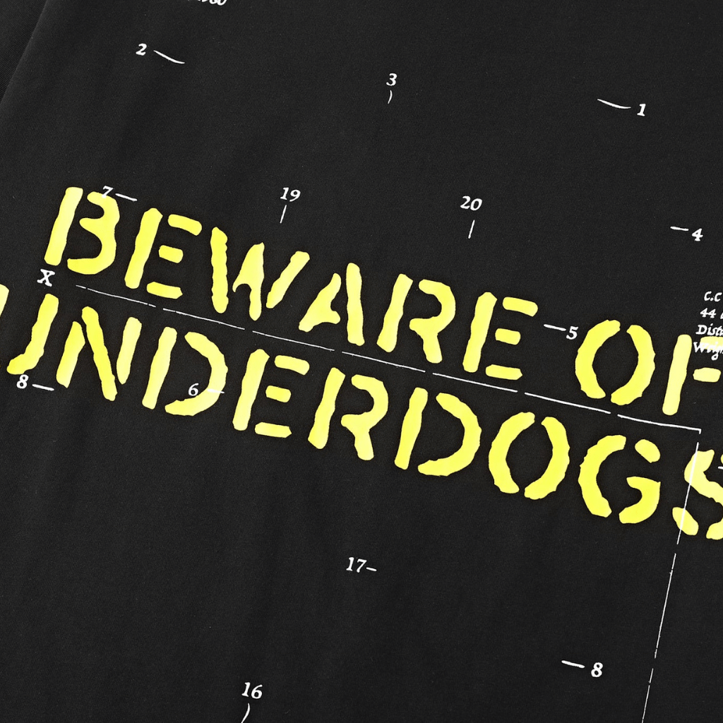 SON OF SON OVERSIZE BEWARE OF UNDERDOGS CAMISETA OVERSIZE NEGRO