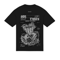 SON OF SON BLACK RESPECT THE LEGACY CAMISETA OVERSIZE NEGRA