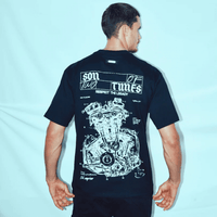 SON OF SON BLACK RESPECT THE LEGACY CAMISETA OVERSIZE NEGRA