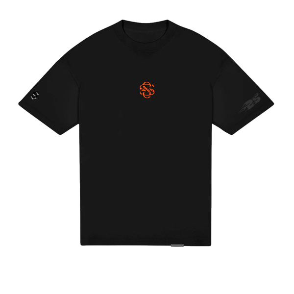SON OF SON OVERSIZE BLACK ORANGE FAST N SOFS CAMISETA OVERSIZE NEGRA