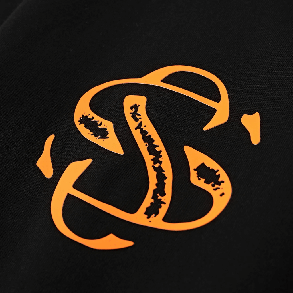 SON OF SON OVERSIZE BLACK ORANGE FAST N SOFS CAMISETA OVERSIZE NEGRA