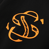 SON OF SON OVERSIZE BLACK ORANGE FAST N SOFS CAMISETA OVERSIZE NEGRA