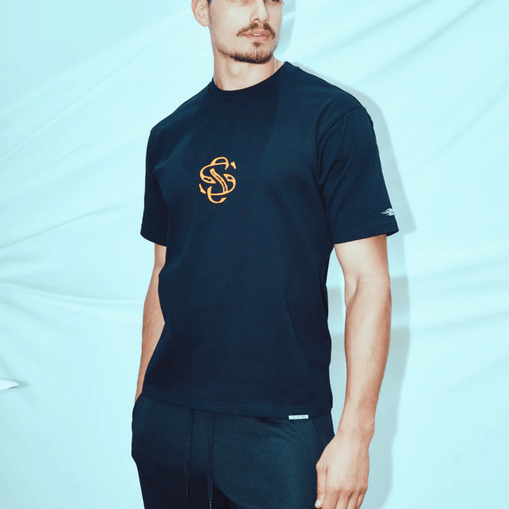 SON OF SON OVERSIZE BLACK ORANGE FAST N SOFS CAMISETA OVERSIZE NEGRA