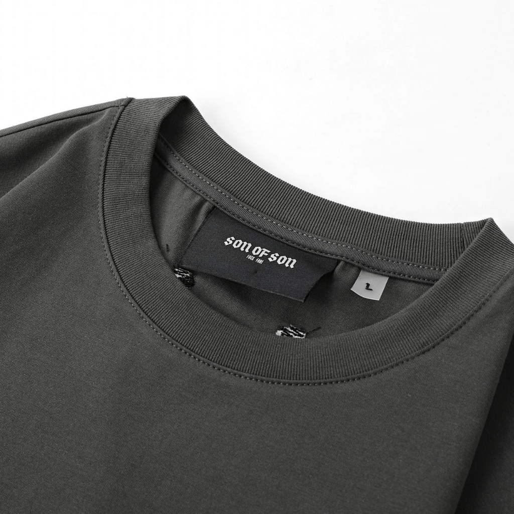 SON OF SON REGULAR FIT DARK GREY SON OF TWO TIMES CAMISETA SLIM GRIS