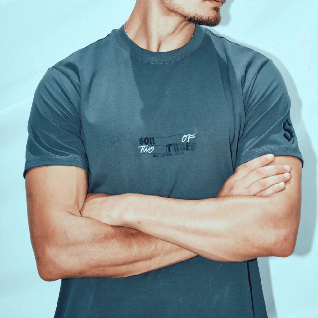 SON OF SON REGULAR FIT DARK GREY SON OF TWO TIMES CAMISETA SLIM GRIS