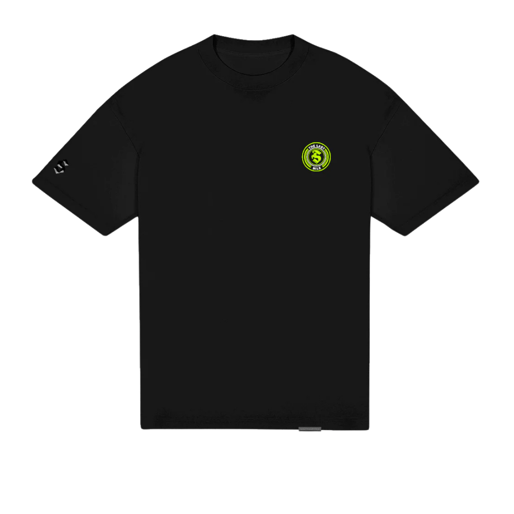 SON OF SON SON OF SON BLACK GREEN FAST N SOFS OVE020 CAMISETA OVERSIZE NEGRA