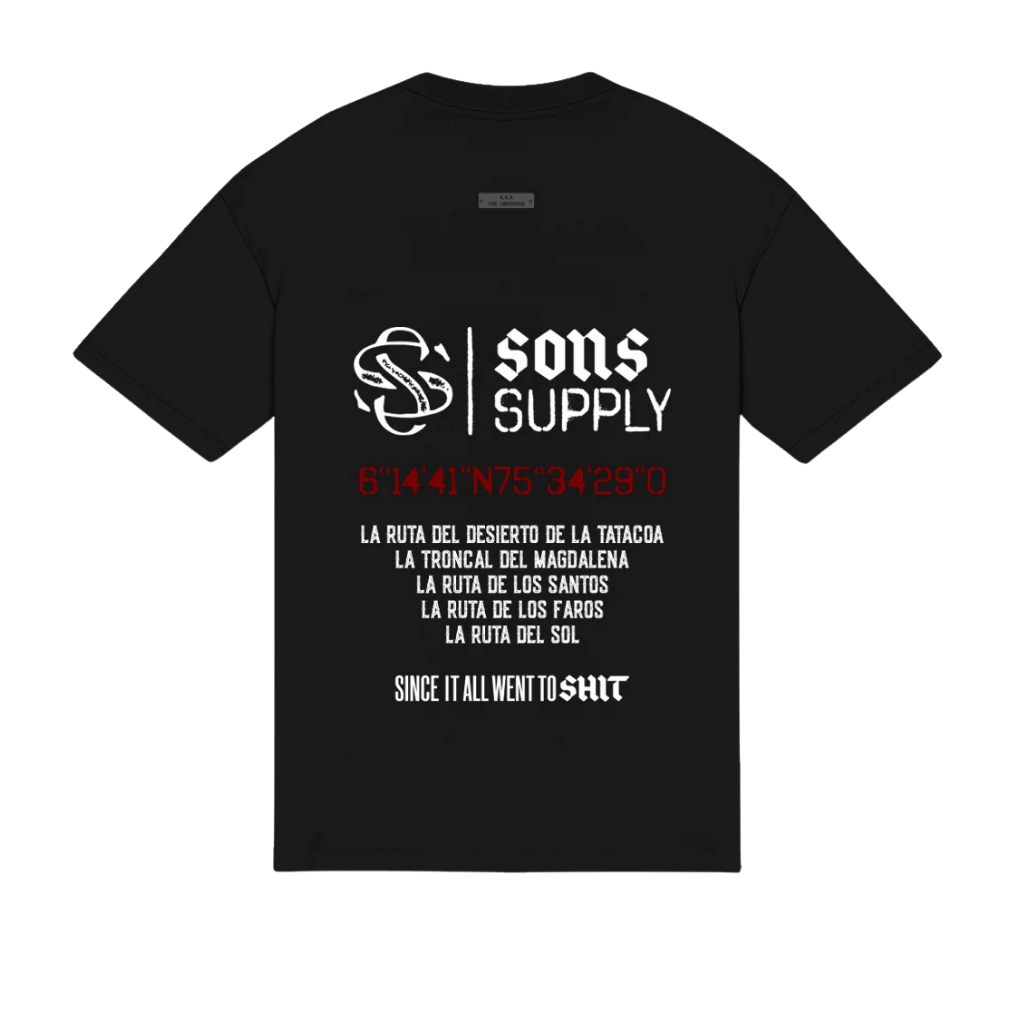 SON OF SON OVERSIZE OVERISIZE BLACK SONS SUPPLY CAMISETA OVERSIZE NEGRA