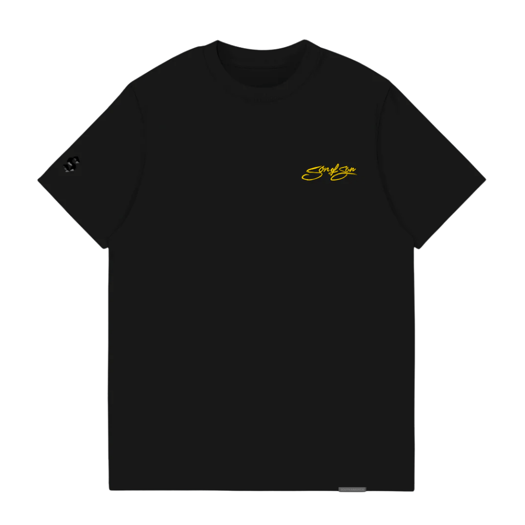 SON OF SON REGULAR FIT BLACK SOFS CLASSIC RACING CAMISETA SLIM NEGRA